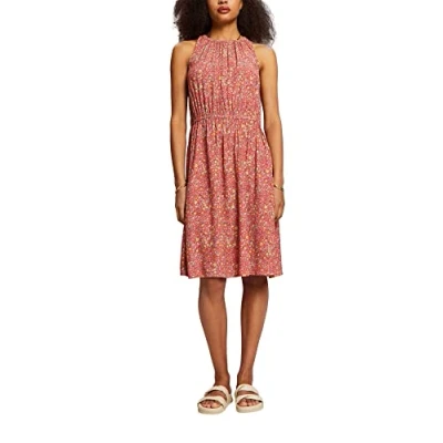 Abbildung von edc by Esprit Neckholder Dress Freizeitkleid, Damen, Größe: Large, Coral orange