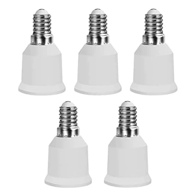 Abbildung von Hsthe Sea 5X E14 auf E27 Sockelkonverter, Adapterkonverter, Lampensockel, Lampensockeladapter, Lampenadapter für LED Lampen und Glühbirnen Kompaktleuchtstofflampen