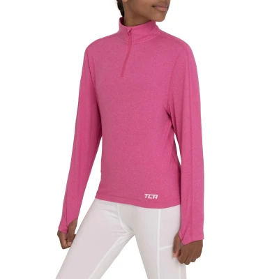 Abbildung von TCA Mädchen Fusion Quickdry Leichtes Laufshirt mit Reißverschlusstasche Rosa, 6 8 Jahre