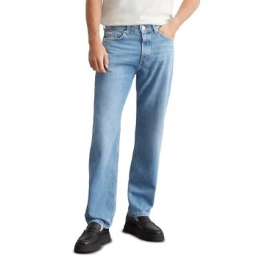 Abbildung von Marc O&#039;Polo Denim MID Waist Jeans Straight Leg, Herren, Größe: 33x32, Light blue