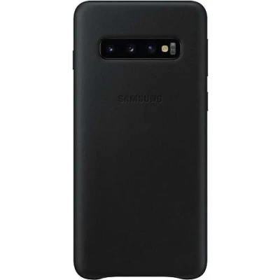 Abbildung von Leather Cover für Galaxy S10 Schwarz