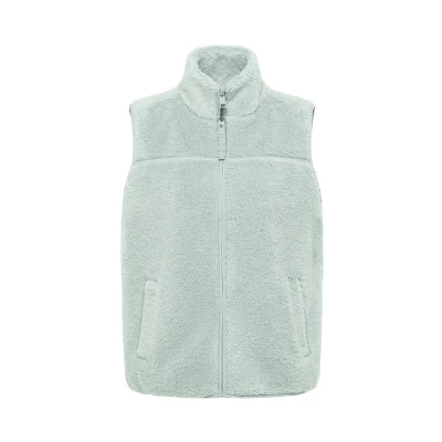 Abbildung von CECIL Damen 2200553 Kurze Teddy Weste, Smoke salvia, M
