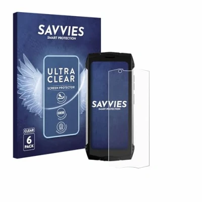 Abbildung von Savvies 6 Stück Schutzfolie für Doogee S Mini Displayschutz Folie Ultra Transparent