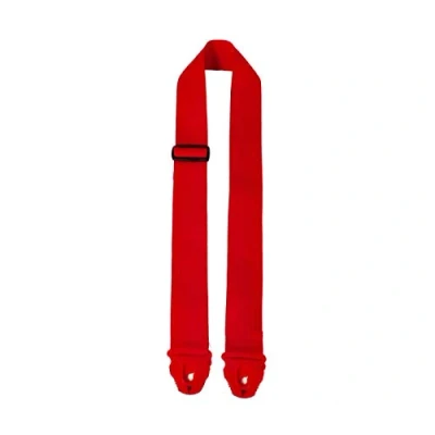 Abbildung von Perri&#039;s Leathers Ltd. Gitarrengurt Nylon Enden mit intégrierter Gurtsicherung Rot Einstellbar Für Akustik /Bass /Elektrogitarren Hergestellt in Kanada (NWSPL 7159)