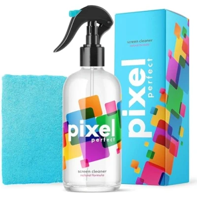 Abbildung von Pixel Natural XL Bildschirmreiniger Spray für TV, Laptops, Computer, Monitore, Handys, Reinigungsset 500 ml