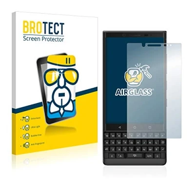Abbildung von BROTECT Schutzglas für BlackBerry Key2 Schutzfolie Panzer Folie Glas [Extrem Kratzfest 9H, Anti Fingerprint, Ultra Transparent]