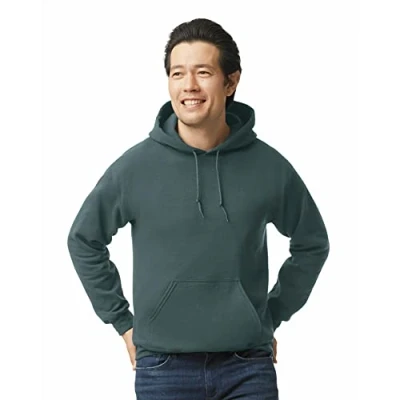 Abbildung von Gildan Herren Kapuzensweatshirt aus Fleece, Stil G18500 T Shirt, Dunkles Erika, XL