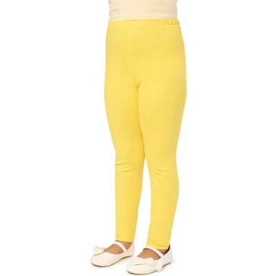 Abbildung von Merry Style Mädchen Lange Leggings aus Baumwolle MS10 225 (Gelb, 122 cm)