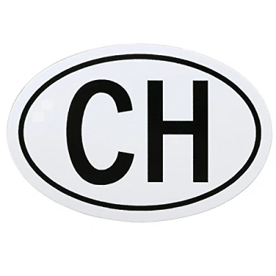 Abbildung von Schweiz CH Aufkleber Schild 13,5 x 9 cm