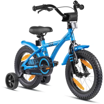 Abbildung von Kinderfahrrad 14 Zoll ab 4 Jahre mit Stützräder und Rücktritt