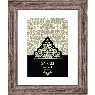 Abbildung von accent by nielsen Bilderrahmen, 24 x 30 cm, Holz, Braun, Rahmen zum Aufhängen im Hoch &amp; Querformat, Echtglas, Vintage