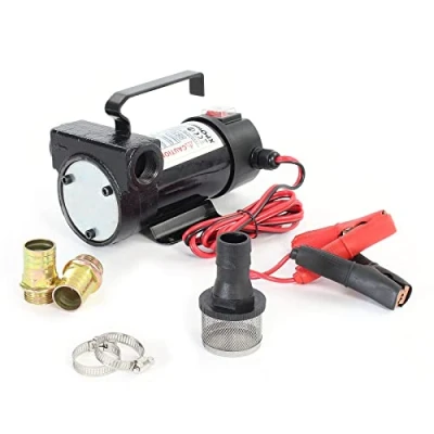 Abbildung von XPOtool Bio Dieselpumpe 12 V, 155 W, 40 l/min, Heizölpumpe selbstansaugend, Absaugpumpe für Diesel, Biodiesel, Heizöl, tragbare mobile Umfüllpumpe