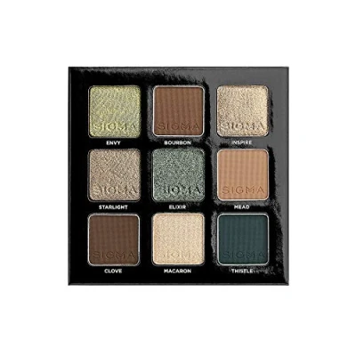 Abbildung von Sigma Beauty On the Go Lidschatten Palette Ivy 9 Lidschattenfarben in matten, schimmernden und metallischen Finishes Hochpigmentierte, vegane Eye Make up Saubere Produkte