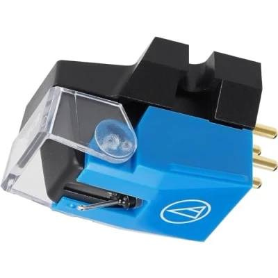 Abbildung von Audio Technica VM610MONO Dual Moving Magnet Monotonabnehmer für Mono Vinyl Langspielplatten Blau