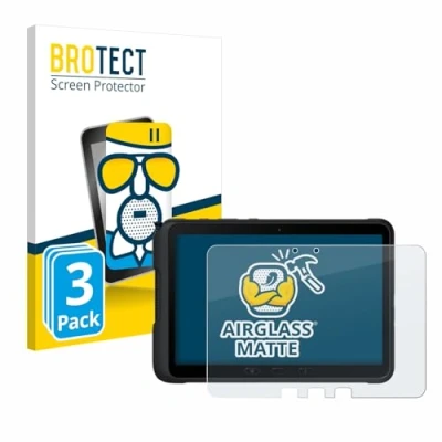 Abbildung von BROTECT Entspiegelungs Schutzglas für Samsung Galaxy Tab Active 4 Pro (im Querformat) (3 Stück) Schutz Folie Panzerfolie Glas Matt [Kratzfest 9H]