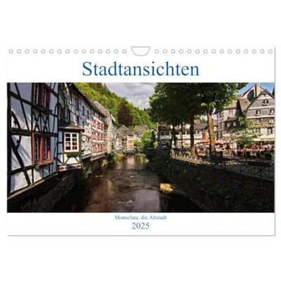 Abbildung von Stadtansichten, Monschau die Altstadt (Wandkalender 2025 DIN A4 quer), CALVENDO Monatskalender