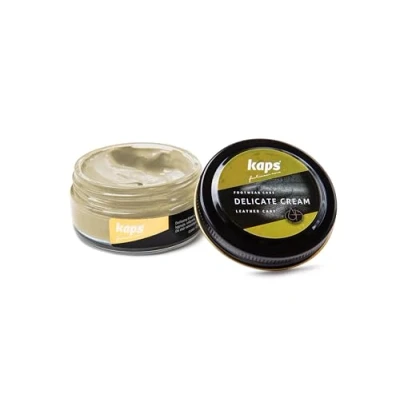 Abbildung von Kaps Schuhcreme für Glattes und Genarbtes Leder Schuhpflege Delicate Cream (137 Creme Cream)