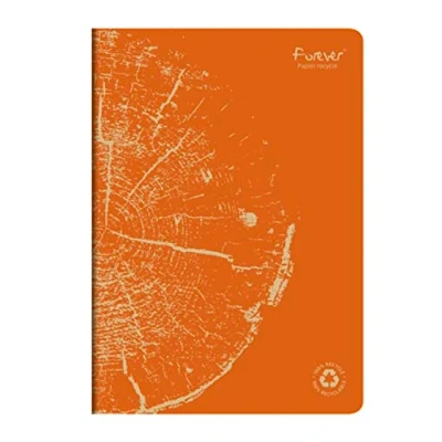 Abbildung von Clairefontaine 684665C FOREVER Premium Heft DIN A4, 21x29,7cm, 90g Recycling Papier, 48 Blatt, liniert, Rost, 1 Stück