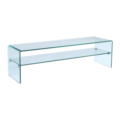 Abbildung von Vente Unique TV Möbel mit 1 Ablage Glas STILEOS