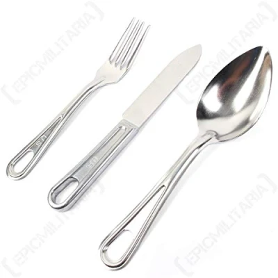Abbildung von Mil Tec Unisex Erwachsene Essbesteck Set 18642000 Set, Schwarz, Einheitsgröße