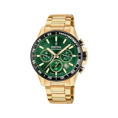 Abbildung von Festina Herren Analog Quarz Uhr mit Edelstahl Armband F20634/4