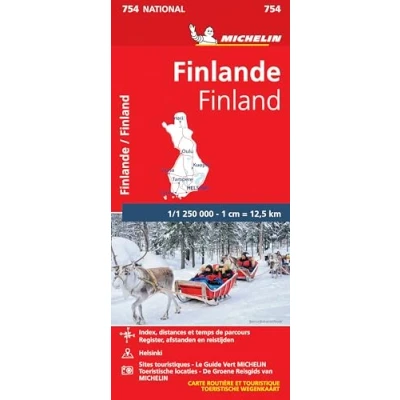 Abbildung von FINLANDE 11754 CARTE NATIONAL MICHELIN KAART: Wegenkaart Schaal 1 : 1.250.000 (Nationale kaarten Michelin)