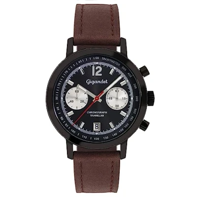 Abbildung von Gigandet Herren Analog Japanisches Quarzwerk Uhr mit Leder Armband AVG10 03