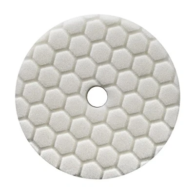 Abbildung von Chemical Guys BUFX114HEX6 Hex Logic Quantum Light Medium Polierpad, weiß (6 Zoll)