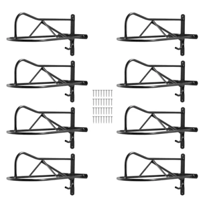 Abbildung von VEVOR 8er Set Sattelhalter Wandmontage Sattelständer Stallbedarf Pferde Stahl