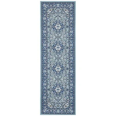 Abbildung von NOURISTAN Läufer &quot;Skazar Isfahan&quot;, rechteckig, Kurzflor, Orient, Teppich, Vintage, Esszimmer, Wohnzimmer, Flur