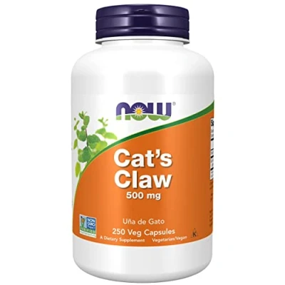 Abbildung von Now Foods, Cat&#039;s Claw (Katzenkrallenrinde), 500 mg, 250 vegane Kapseln, Laborgeprüft, Pflanzlich, Glutenfrei, Sojafrei, Vegetarisch