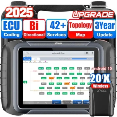 Abbildung von 2024 XTOOL D8W OBD2 Diagnosegerät, Diagnosegerät Auto mit Topologie Mapping, ECU Codierung, 38+ Servicefunktionen, Bidirektional/Aktiver Test, Vollständige Systemdiagnose, CANFD&amp;DOIP, 3 Jahre Updates