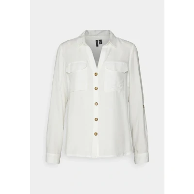 Abbildung von Vero Moda Petite Vmbumpy Hemdbluse, Damen, Größe: XS, Snow white