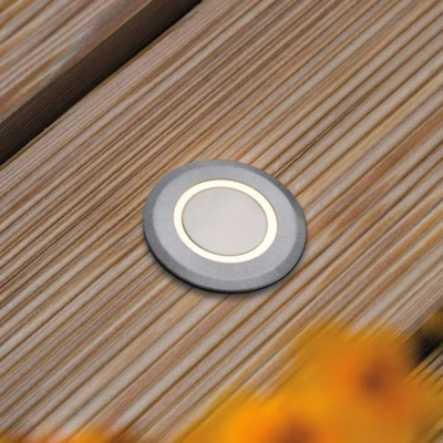 Abbildung von Paulmann 94363 LED Außenleuchte Bodeneinbauleuchte IP67 rund incl. 1x2 Watt Edelstahl gebürstet Außenlampe Edelstahl, Kunststoff 3000 K