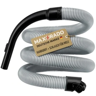 Abbildung von Maxorado Staubsaugerschlauch Staubsauger Handgriff + Schlauch für Miele C2 C3 S8 S8340 S8360 S8370, Zubehör Compact C2, Complete C3, S8790, S8730, S8710, S8520, S8510, S8340, S8710
