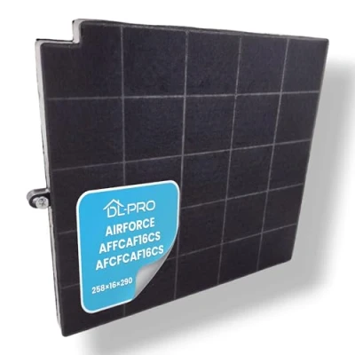 Abbildung von DL pro Aktivkohlefilter 263x258mm passend für Airforce AFFCAF16CS AFCFCAF16CS Filter Dunstabzugshaube Abzugshaube