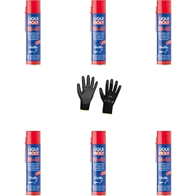 Abbildung von Iloda 6xOriginal Liqui Moly 400ml LM 40 Multifunktionsspray 3391 Schutzhandschuhe