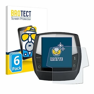 Abbildung von BROTECT Entspiegelungs Schutzfolie für Bosch Intuvia Active/Performance Line (6 Stück) Matte Displayschutz Folie, Anti Reflex, Fingerprint