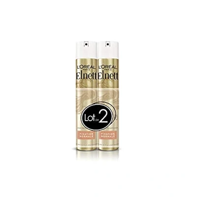Abbildung von L&#039;Oréal Paris Elnett Frisierlack, normale Fixierung, 300 ml, 2 Stück