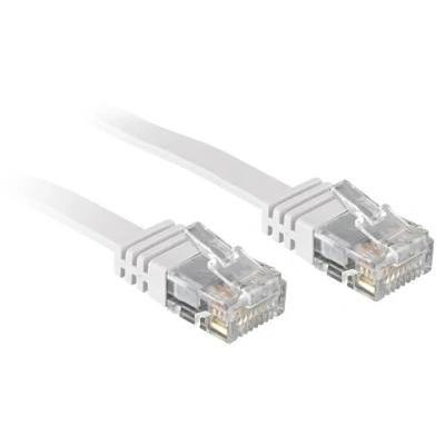 Abbildung von LINDY 47500 Cat.6 Flachband Patchkabel ungeschirmt Weiß 0,3 m,