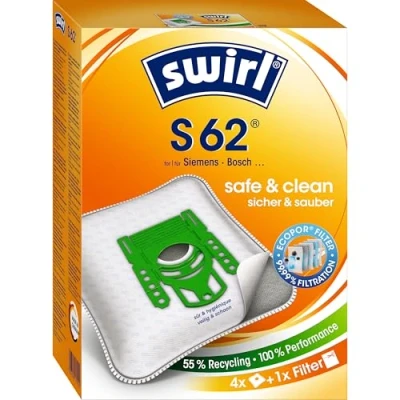 Abbildung von Swirl S62 staubsauger beutel vs3/4/7 mit engen streifen set 4st.d e f g h