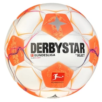 Abbildung von Derbystar Fußball, Herren, Größe: 3, Weissorange