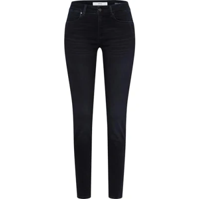 Abbildung von BRAX Style ANA SLIM FIT MIT Normaler LEIBHÖHE Jeans Skinny Fit, Damen, Größe: 48xR, Used dark blue