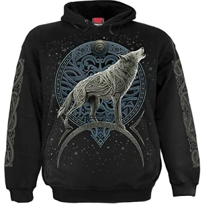 Abbildung von Spiral Herren M451 Kapuzenpullover, Schwarz, 4XL