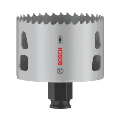 Abbildung von Bosch 1x PRO Multi Material Power Change Plus Lochsäge (für Weichholz, Trockenbauwand, Ø 70 mm, Professional Zubehör Bohrmaschine/Schrauber)