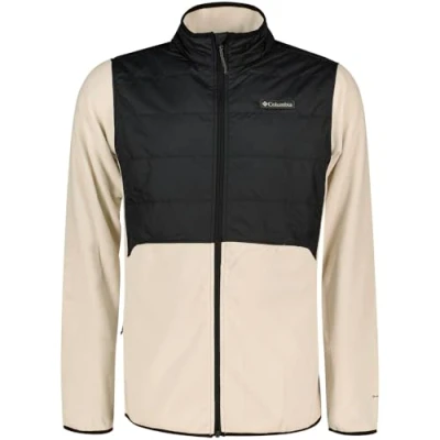 Abbildung von Columbia Men&#039;s Basin Butte Fleece Full Zip, Zip Jacket, Dark Stone/Black, Size XL