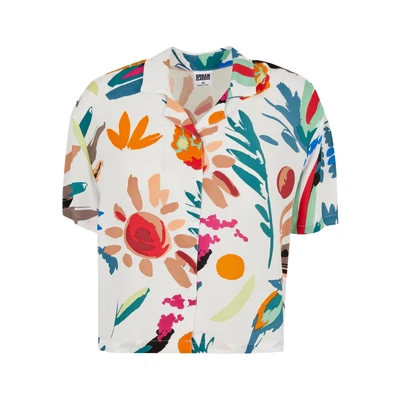 Abbildung von URBAN Classics Kurzarmshirt &quot;Urban Damen Ladies Viscose Resort Shirt&quot;