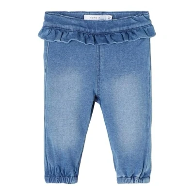 Abbildung von Name it Nbfbibi PANT Stoffhose für Kinder, Größe: 50, Medium blue denim