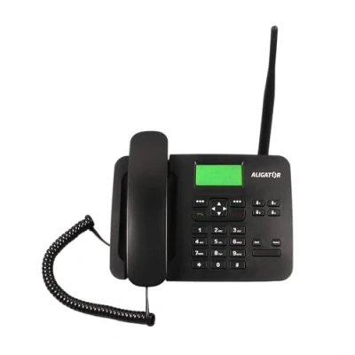 Abbildung von Aligator T100 GSM Mobiltelefon im klassischen Tischtelefon Style (Schwarz)