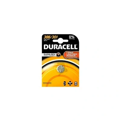 Abbildung von DURACELL Watch Oxid Silver 386/301 D386 SR43 Batterien, 4 Stück in 1 Blisterverpackung